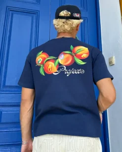 Camiseta Peach Azul Marino