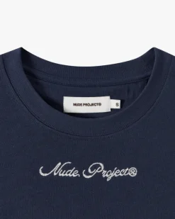 Camiseta Peach Azul Marino