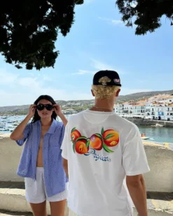 Camiseta Peach Blanca