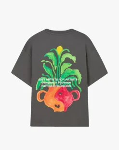 Camiseta Plant Gris Oscuro