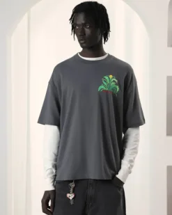 Camiseta Plant Gris Oscuro