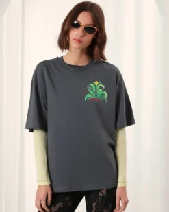 Camiseta Plant Gris Oscuro