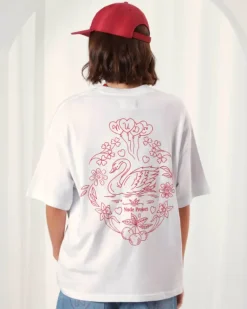 Camiseta Swan Garden Blanca