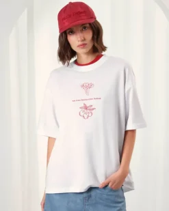 Camiseta Swan Garden Blanca