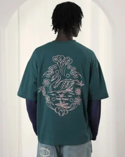 Camiseta Swan Garden Verde