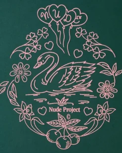 Camiseta Swan Garden Verde