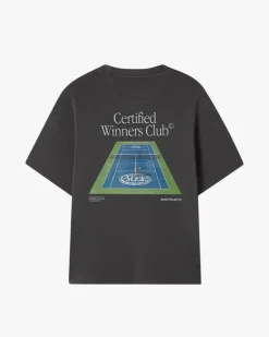 Camiseta Tennis Gris Oscuro