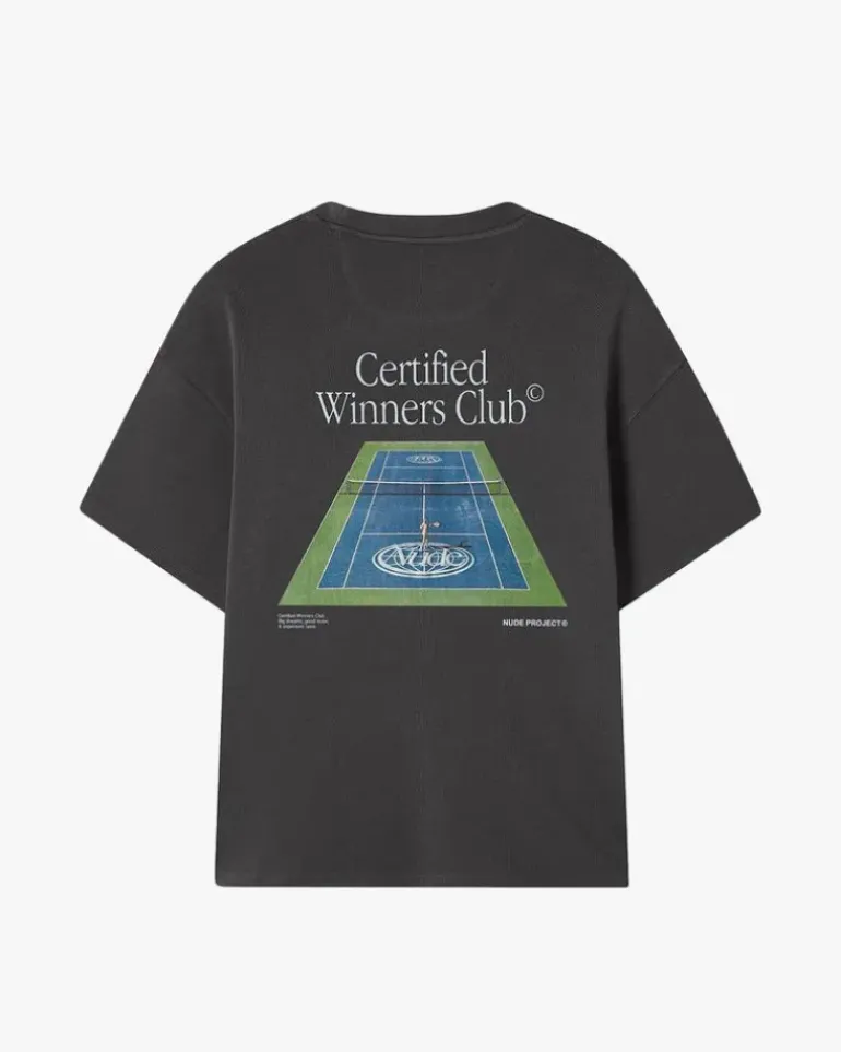 Camiseta Tennis Gris Oscuro
