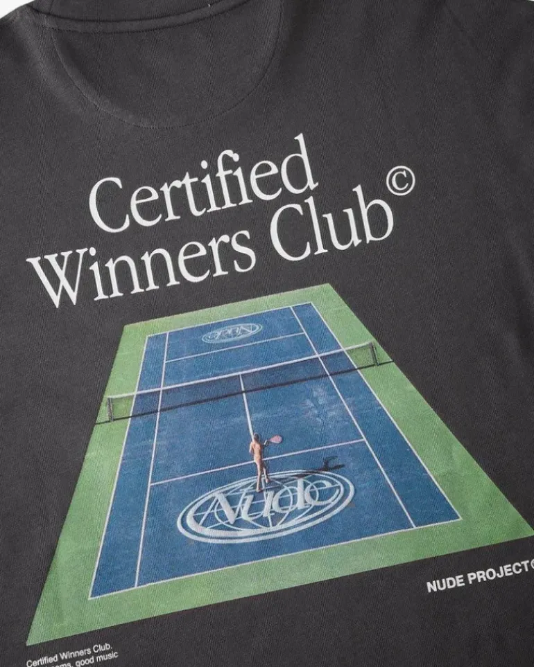 Camiseta Tennis Gris Oscuro