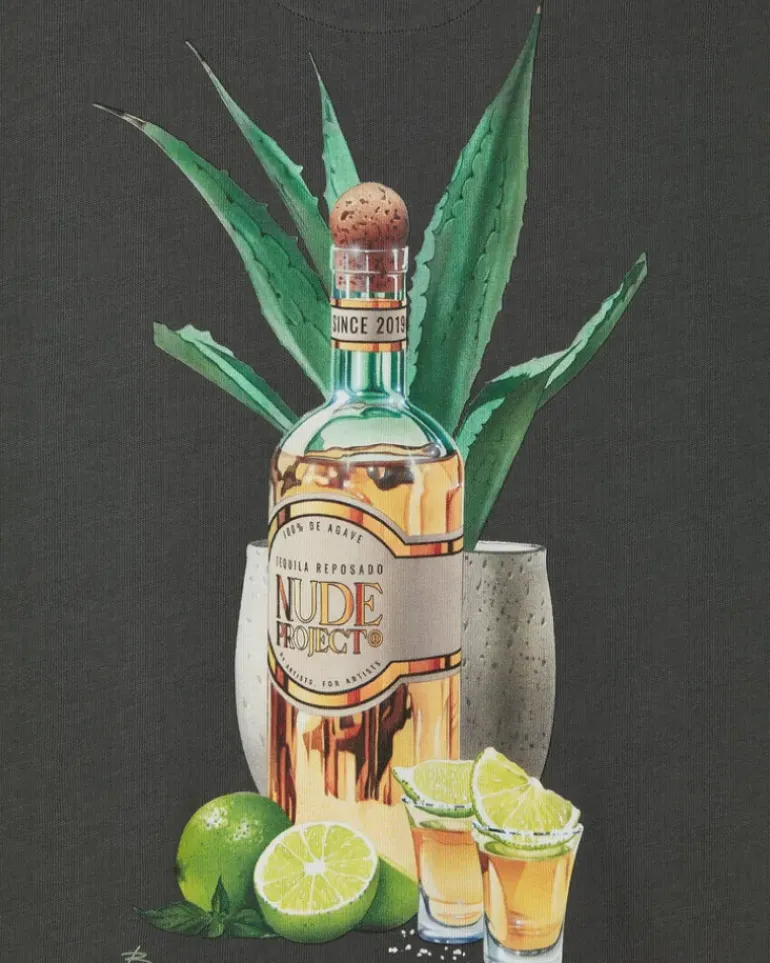 Camiseta Tequila Gris Oscuro