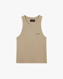 Camiseta Tirantes Ss24 Beige/Gris Oscuro