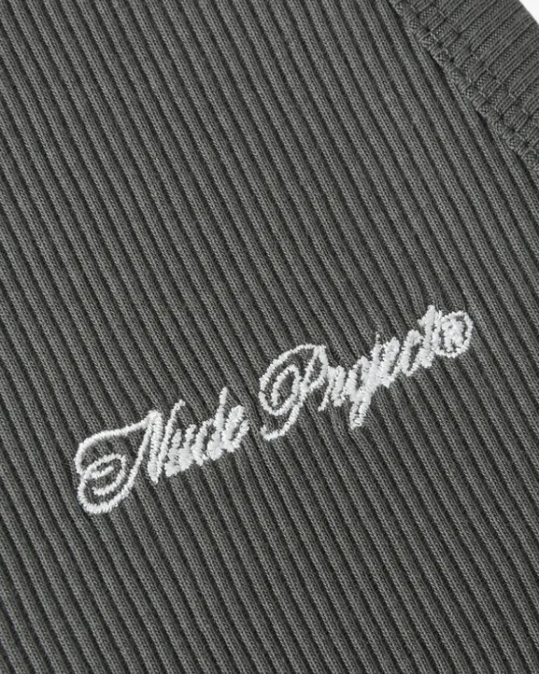 Camiseta Tirantes Ss24 Beige/Gris Oscuro