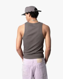 Camiseta Tirantes Ss24 Beige/Gris Oscuro
