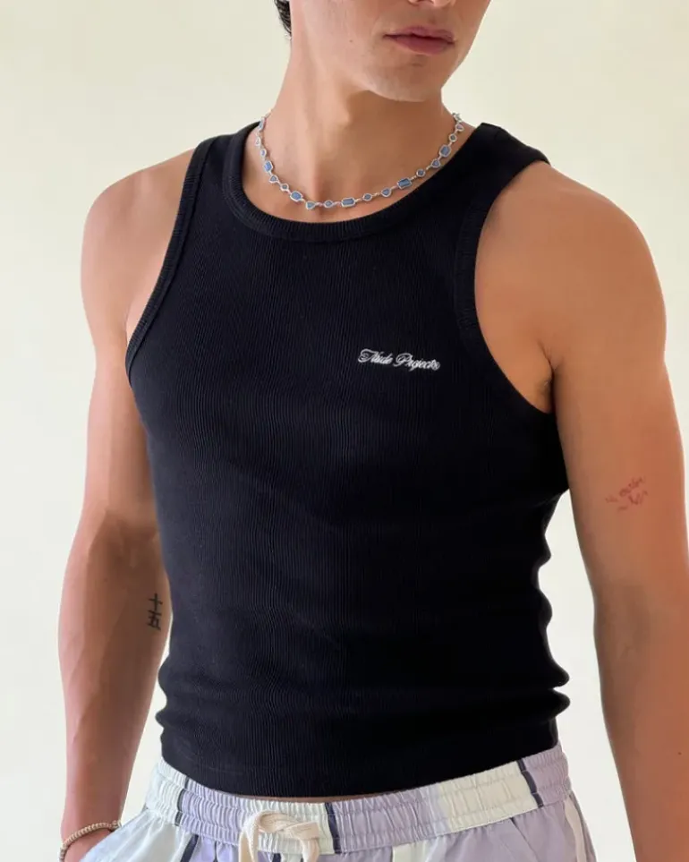 Camiseta Tirantes Ss24 Blanco/Negro