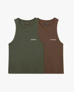 Camiseta Tirantes Ss24 Verde/Marrón
