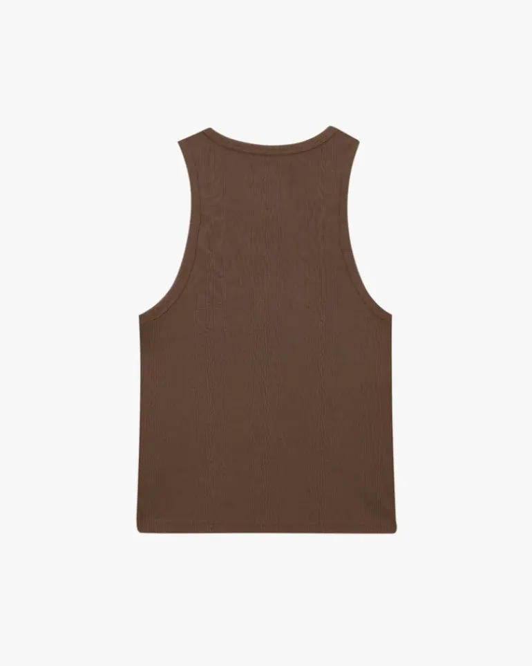Camiseta Tirantes Ss24 Verde/Marrón