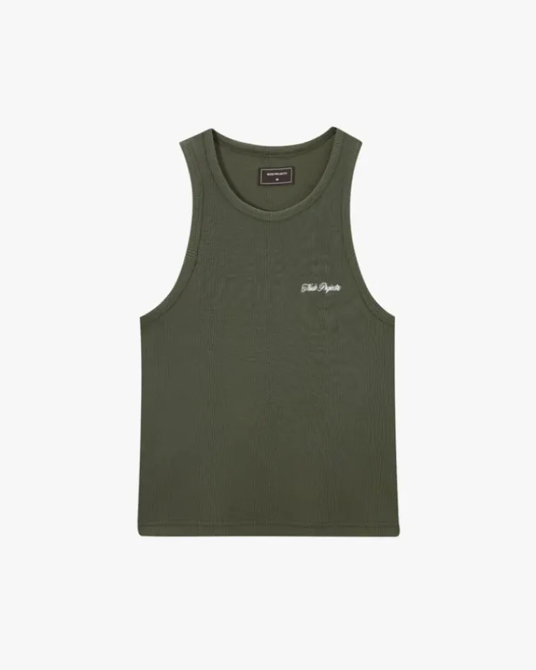 Camiseta Tirantes Ss24 Verde/Marrón