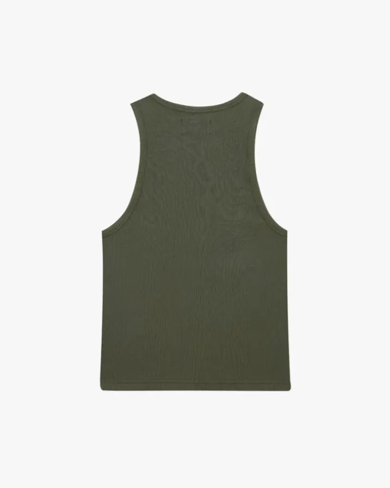 Camiseta Tirantes Ss24 Verde/Marrón