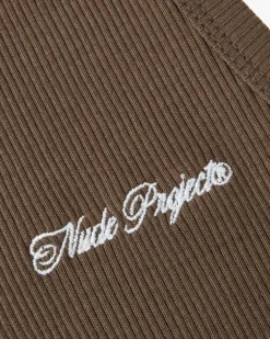 Camiseta Tirantes Ss24 Verde/Marrón