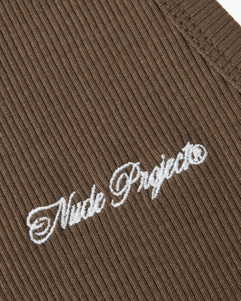 Camiseta Tirantes Ss24 Verde/Marrón