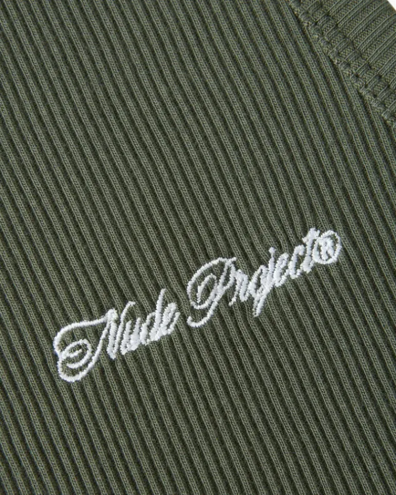 Camiseta Tirantes Ss24 Verde/Marrón