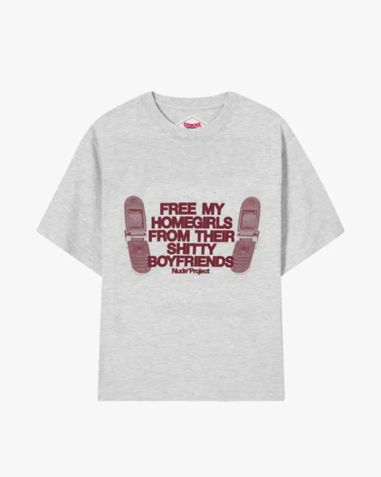 Camiseta Type Shit Gris
