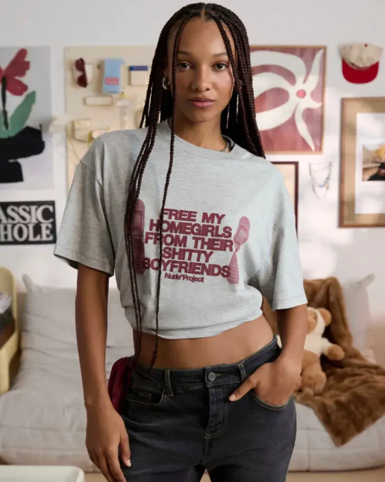 Camiseta Type Shit Gris