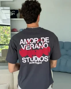 Camiseta Xoxo Gris Oscuro