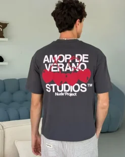 Camiseta Xoxo Gris Oscuro