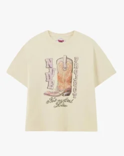 Camiseta Yeehaw Blanco Crema