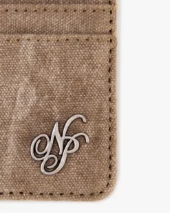 Canvas Cardholder Brown