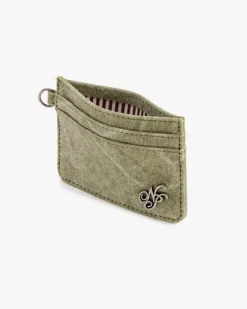 Canvas Cardholder Green