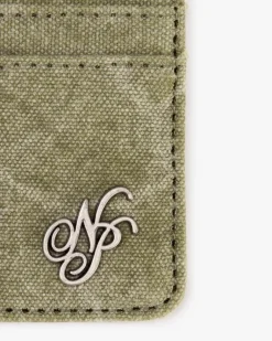 Canvas Cardholder Green