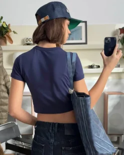 Cerise Top Navy