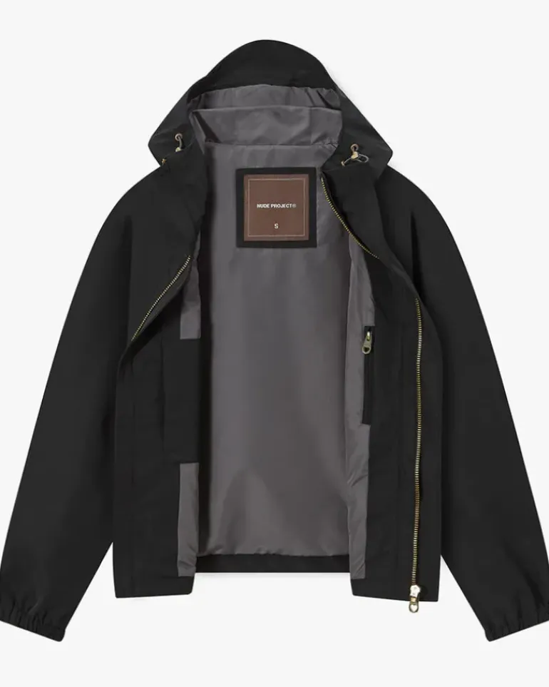 Chaqueta Cortavientos Milestones Negra