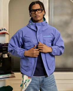 Chaqueta Cortavientos Milestones Azul