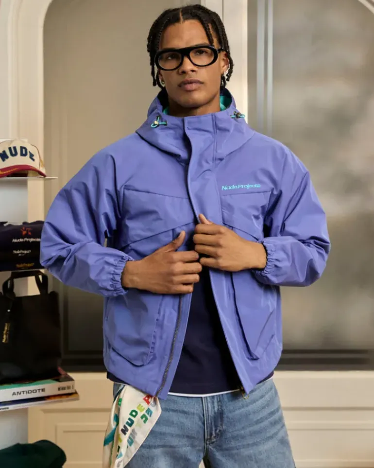 Chaqueta Cortavientos Milestones Azul