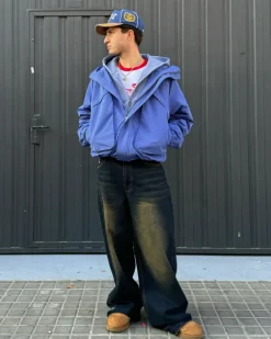 Chaqueta Cortavientos Milestones Azul