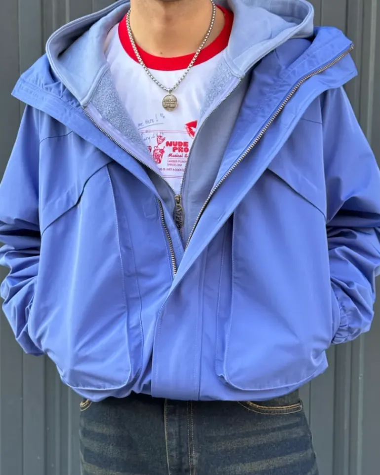 Chaqueta Cortavientos Milestones Azul
