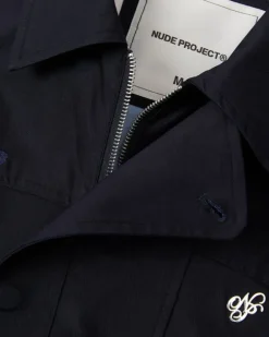 Chaqueta Flap Twill Azul Marino