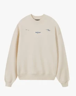 Crewneck Global Soon Blanco Crema