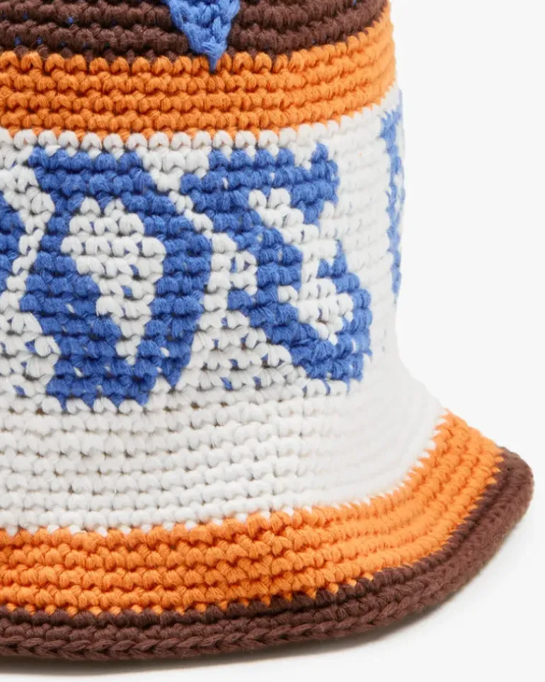 Crochet Bucket Brown
