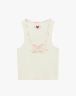 Cutie Bow Tank Top Pink