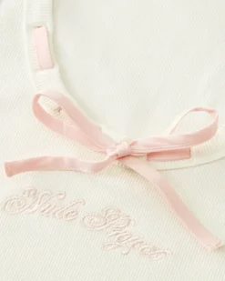 Cutie Bow Tank Top Pink
