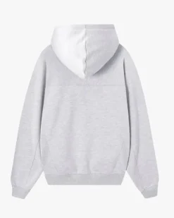 Essentials Zip-Up Hoodie Grey Melange