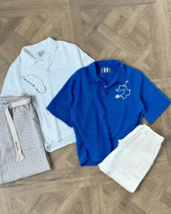 Half Polo Blue