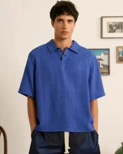 Half Polo Blue
