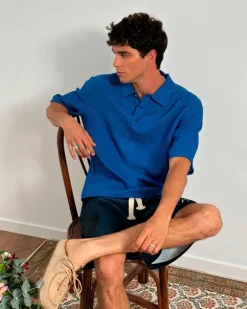 Half Polo Blue