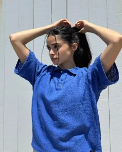 Half Polo Blue