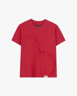 Heart Slim Tee Red